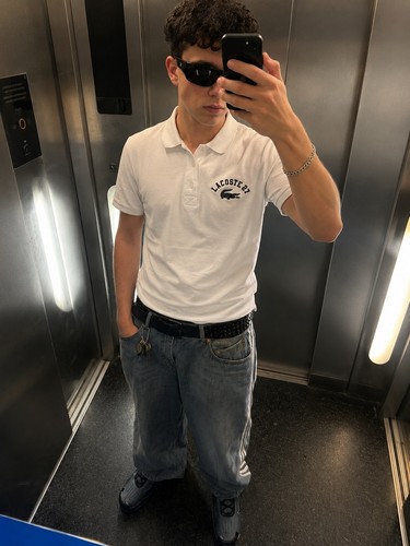 Lacoste polo shirt white size - lacoste,
